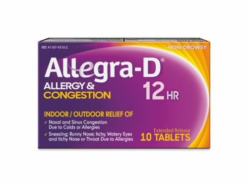 ALLEGRA D 12HR 60MG CAPLET 10CT PSE CHT