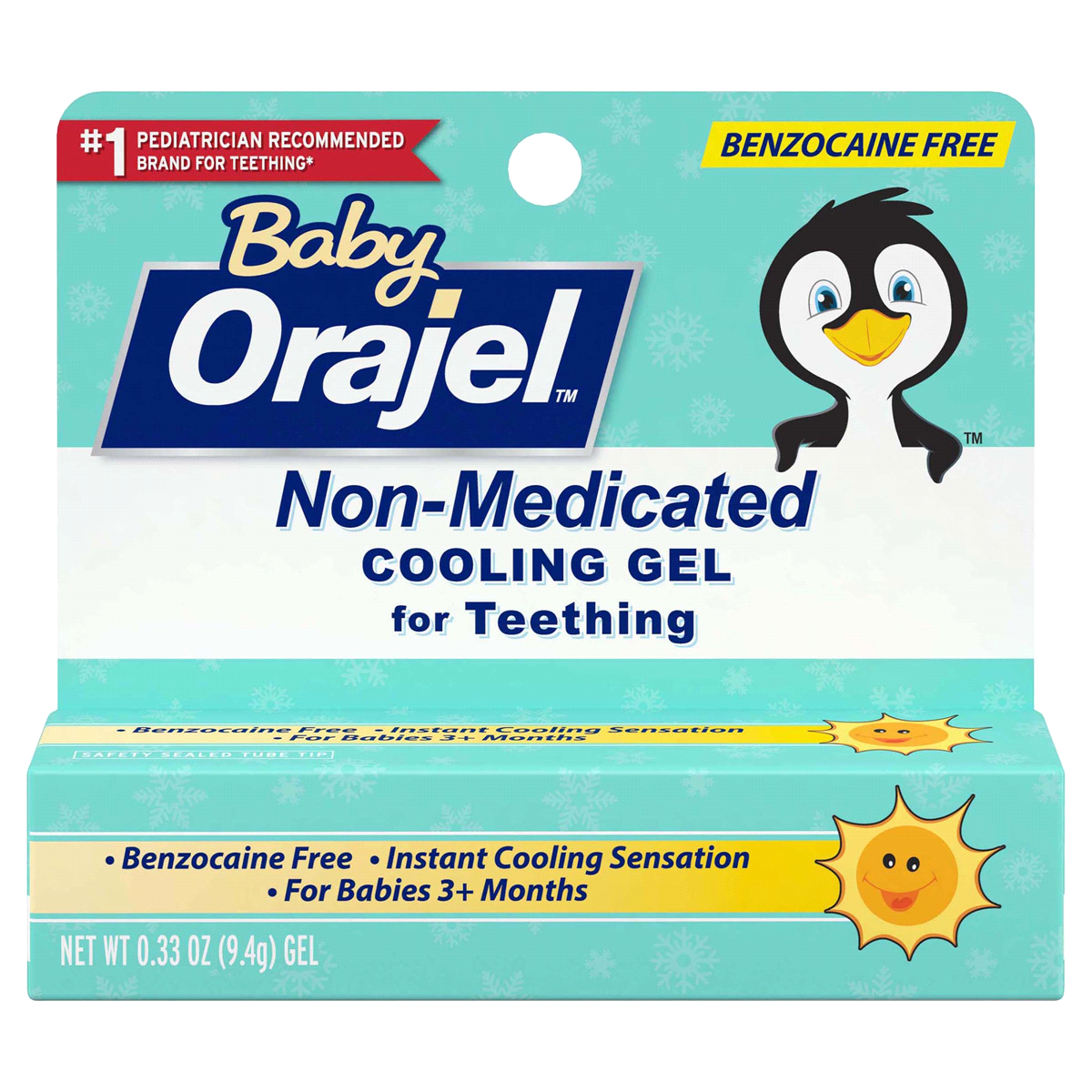 BABY ORAJEL NON-MED COOLING SWABS 12CT