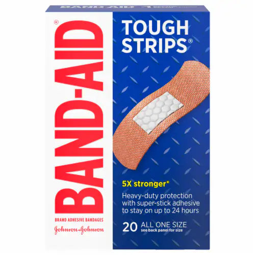 BAND-AID TOUGH STRIPS 1 SIZE 20 CT