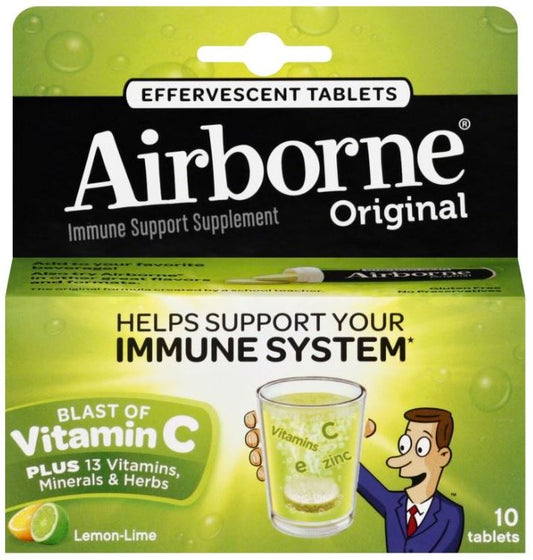 AIRBORNE TABLET LEMON LIME 10CT