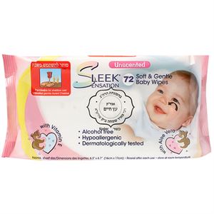 Sleek Sensation 72 Babywipes