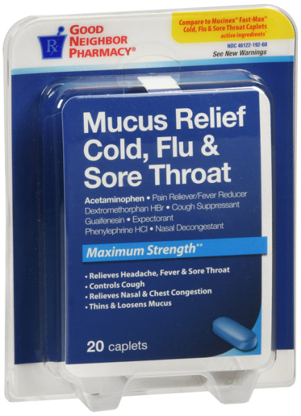 GNP MUCUS RELIEF COLD FLU&THROAT MAX STR