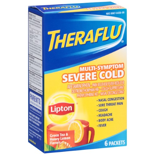 THERAFLU MAX POWDER SEVR COLD LIPTON 6CT