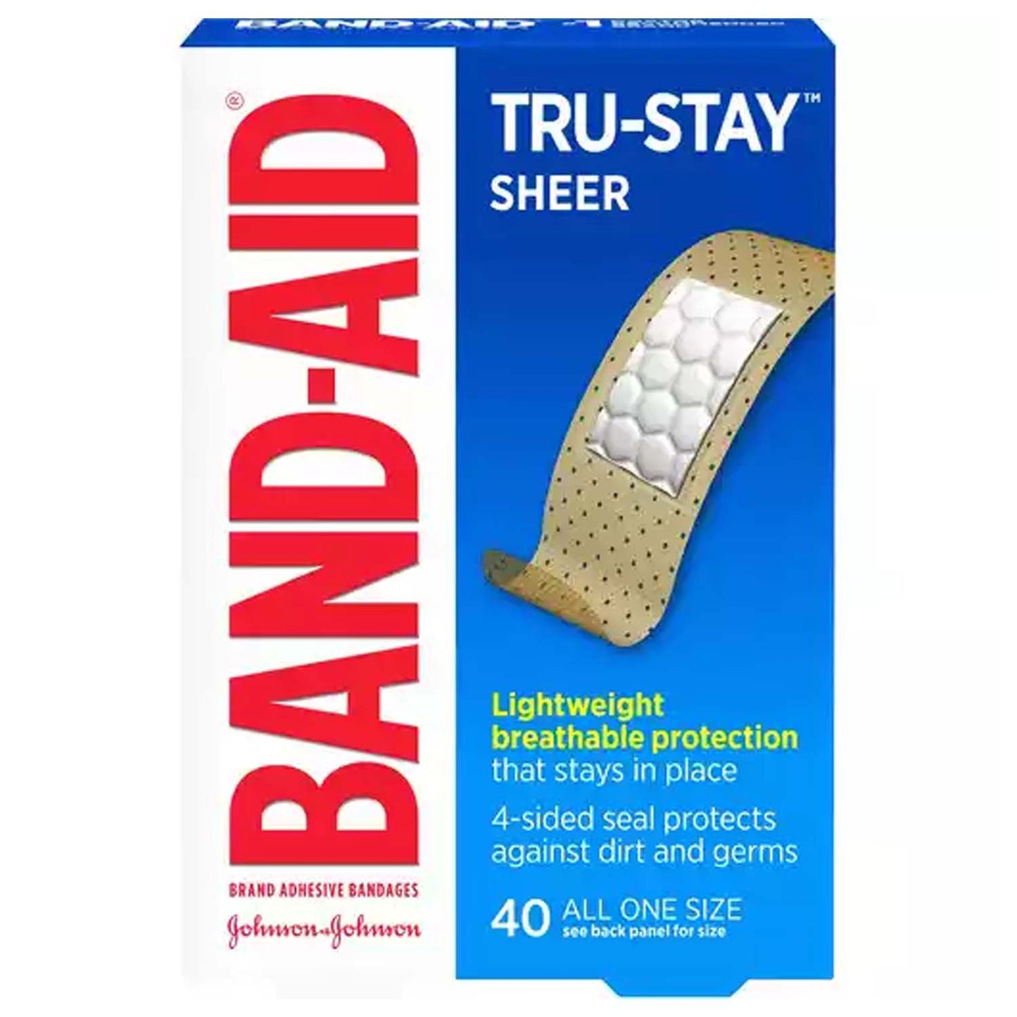 BAND AID COMFORT-FLEX SHEER ONE SZ 40CT

 