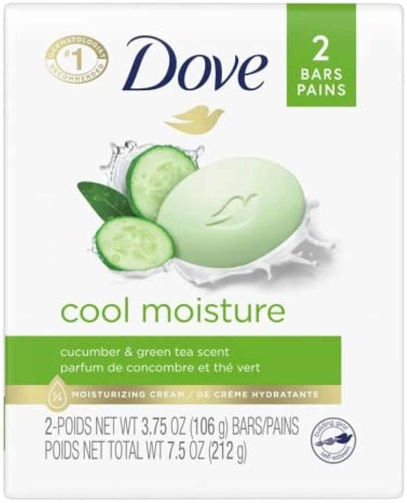 DOVE BAR SOAP GO FRESH CL MOIST 2X4.25OZ