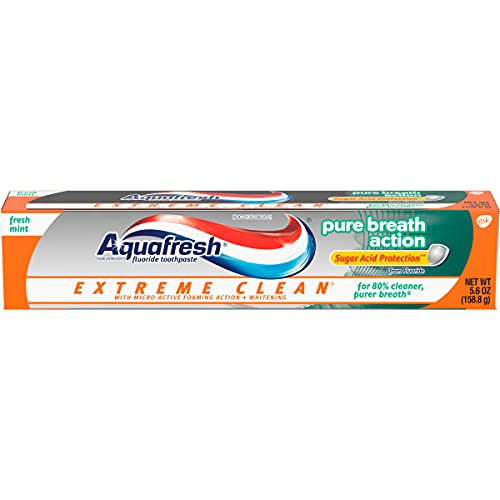 AQUAFRESH EXTREME CLEAN TOOTHPASTE PURE BREATH AC...