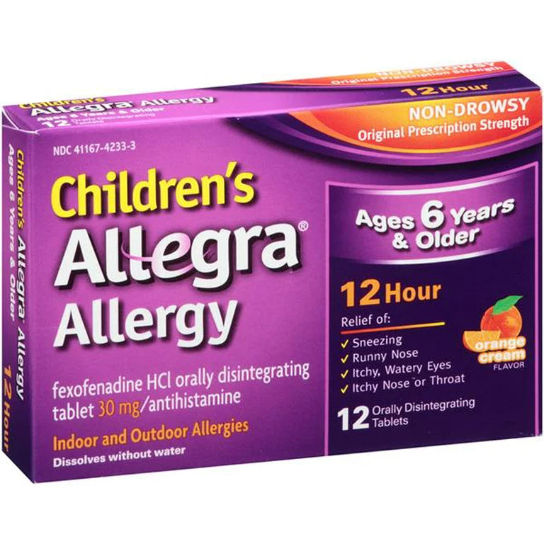 ALLEGRA OTC CHILD 12HR 30MG TAB 12CT CHT