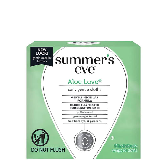 Summer's Eve Aloe Love  Cleansing Cloths 16 Pcs