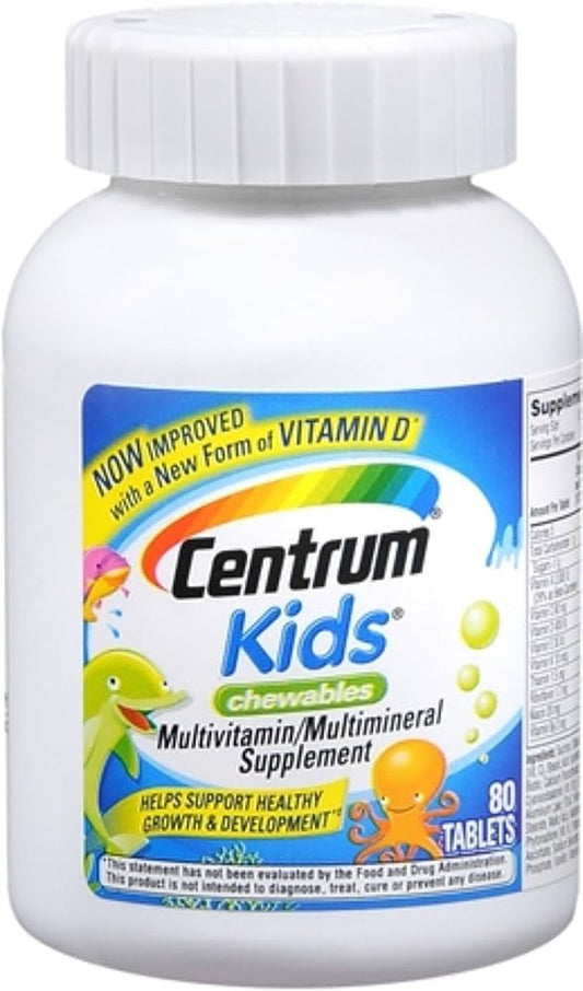 CENTRUM CHILD CHEW TABLET 80CT