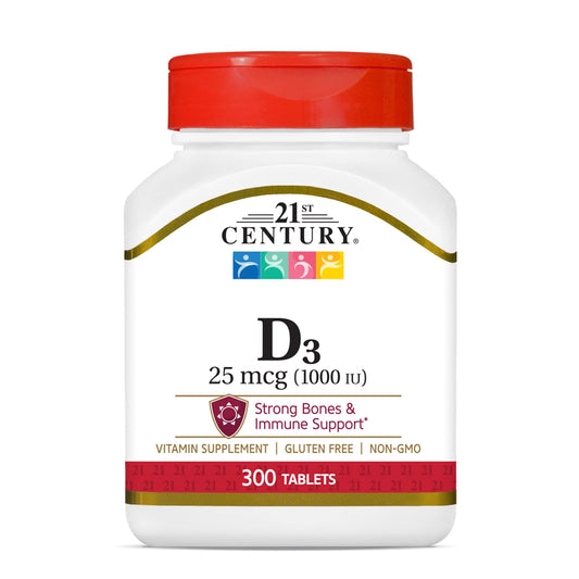 VIT D3 25MCG 1000IU TAB 300CT 21CENT