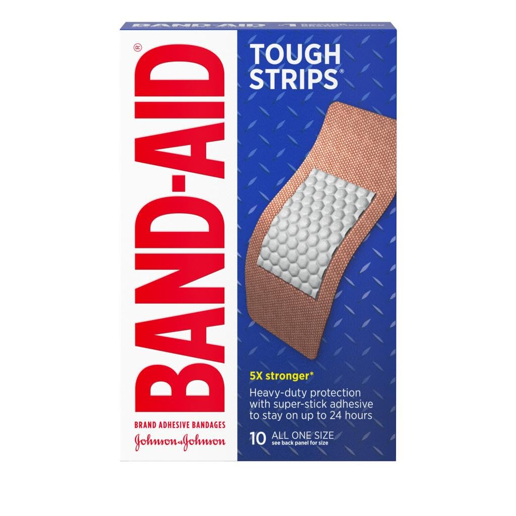 BAND-AID BANDAGES TOUGH STRIPS XL 10CT