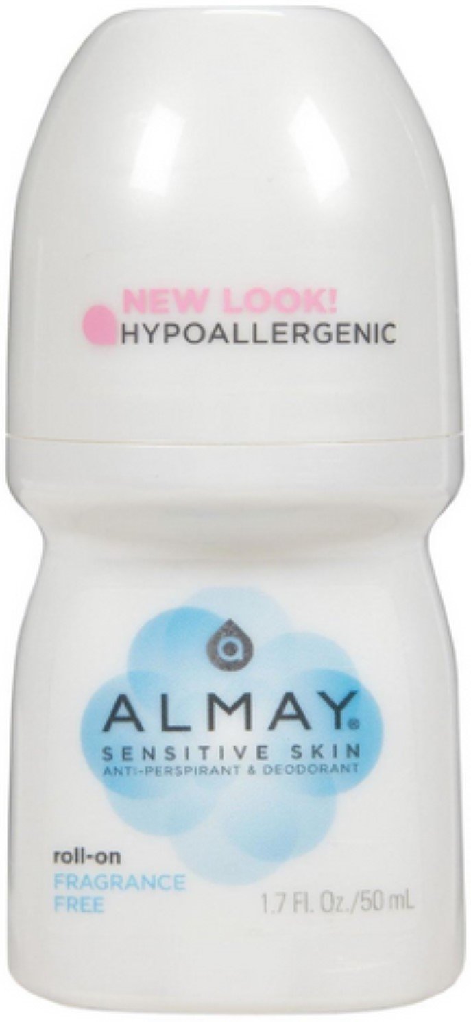 ALMAY WOMEN DEODORANT ANTIPERSPIRANT ROLL-ON UNSCENTED 1.7OZ