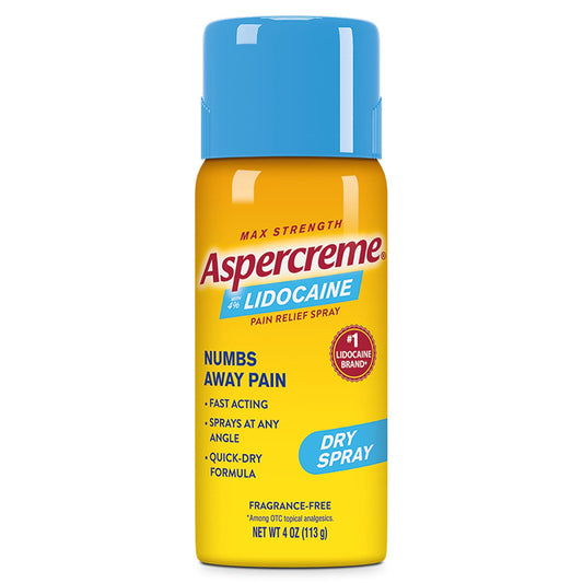 ASPERCREME LIDOCAINE DRY SPRAY 4OZ