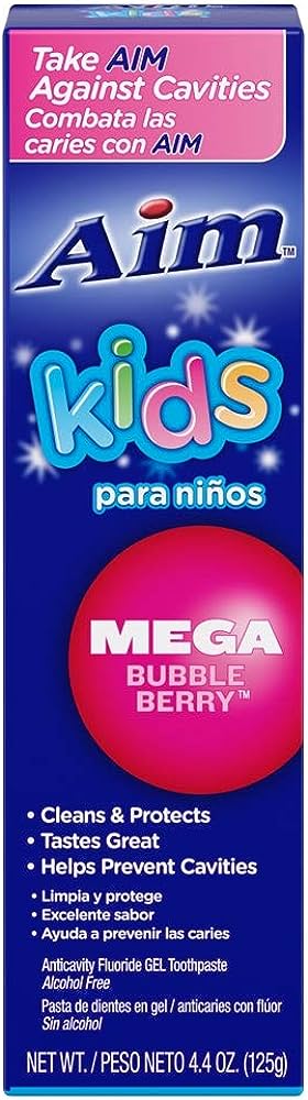 Aim Kids Bubble Berry 4.4 Fl Oz