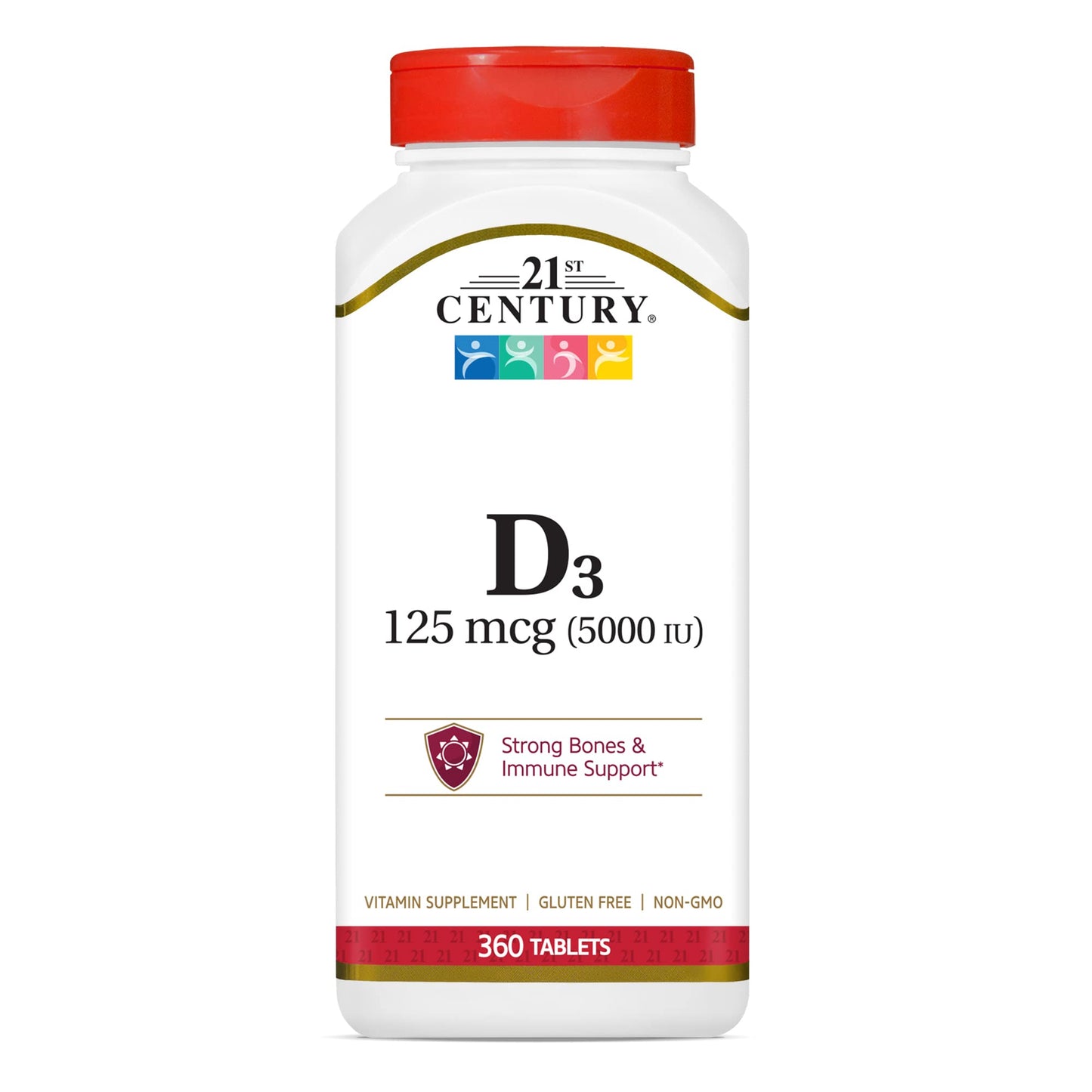 21 St Century D3 125 Mcg 360 Tablets