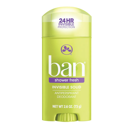 BAN INVISIBLE SOLID ANTIPERSPIRANT DEODORANT SHOWER FRESH 2.6OZ