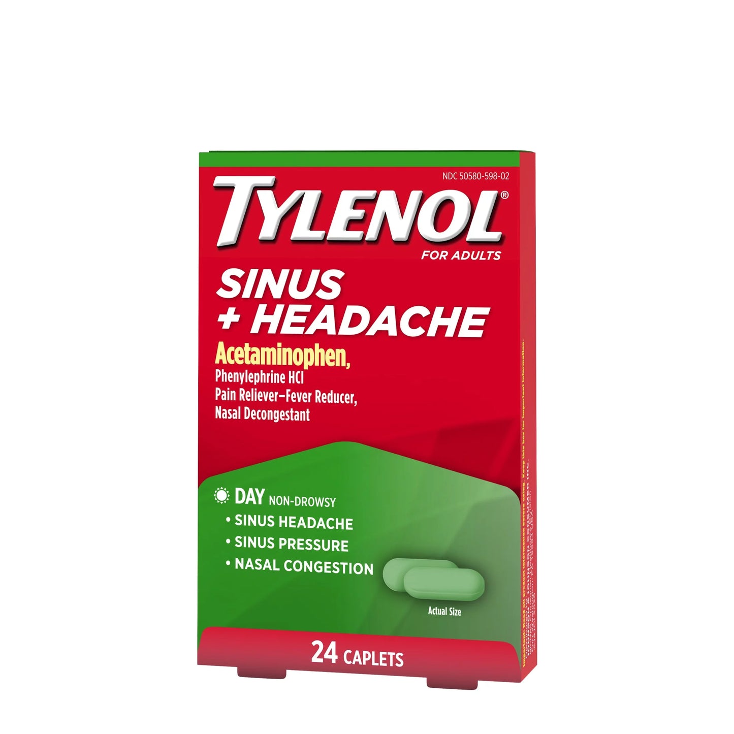 TYLENOL SINUS/HEADACHE DAY CAP 24CT