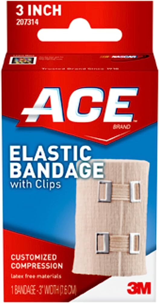 ACE ELASTIC BANDAGE W/CLIP 3 INCH