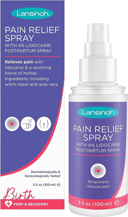 Lansinoh Pain Rlf Pp Lidocaine Spray 3.5 Oz