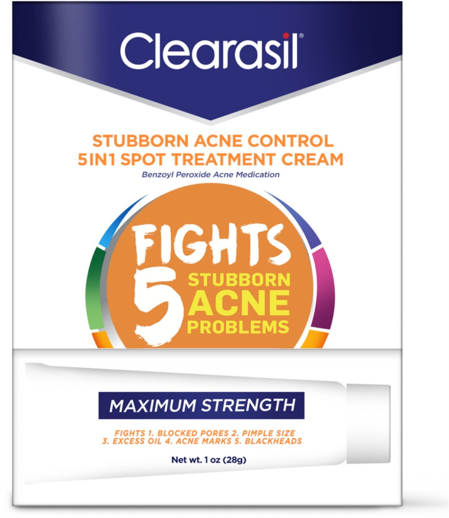 CLEARASIL ACNE CNTRL SPOT 5IN1 CRM 1OZ