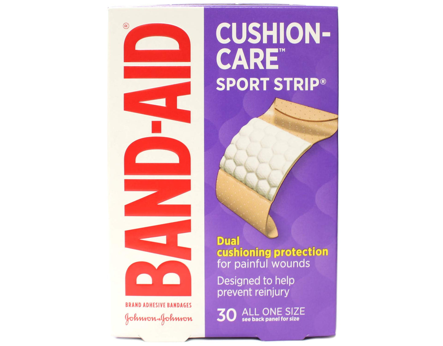 BAND-AID BANDAGES SPORT STRIP EXTRA WIDE 1SIZE 30CT