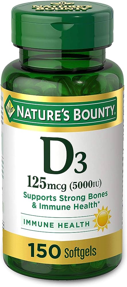 VIT D 5000IU SOFTGEL 150CT NAT BOUNTY