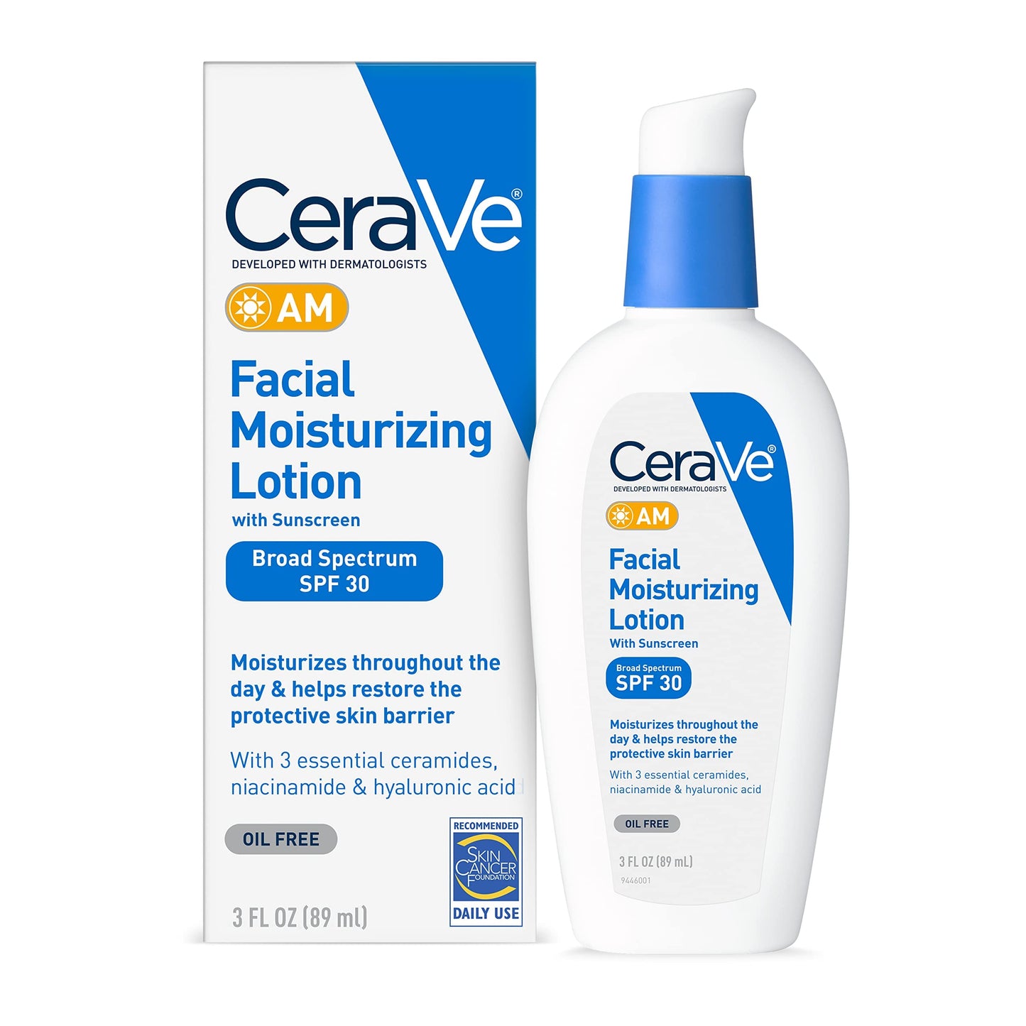 Cera Ve Facial Moisturizing Lotion AM.SPF 30. 3 Oz