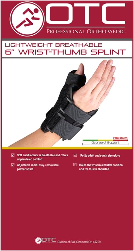 Otc Professional Orthopaedic Large 6" Wrist/Thumb Splint