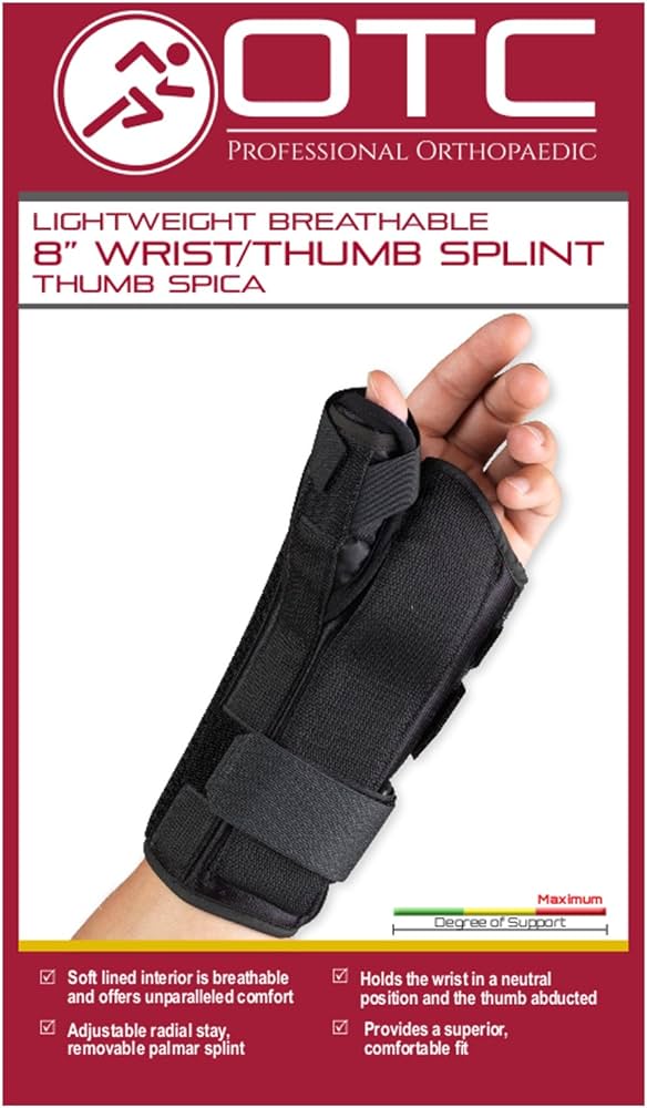 Oct Professional Orthopaedic Medium 8" Wrist/thumb Splint