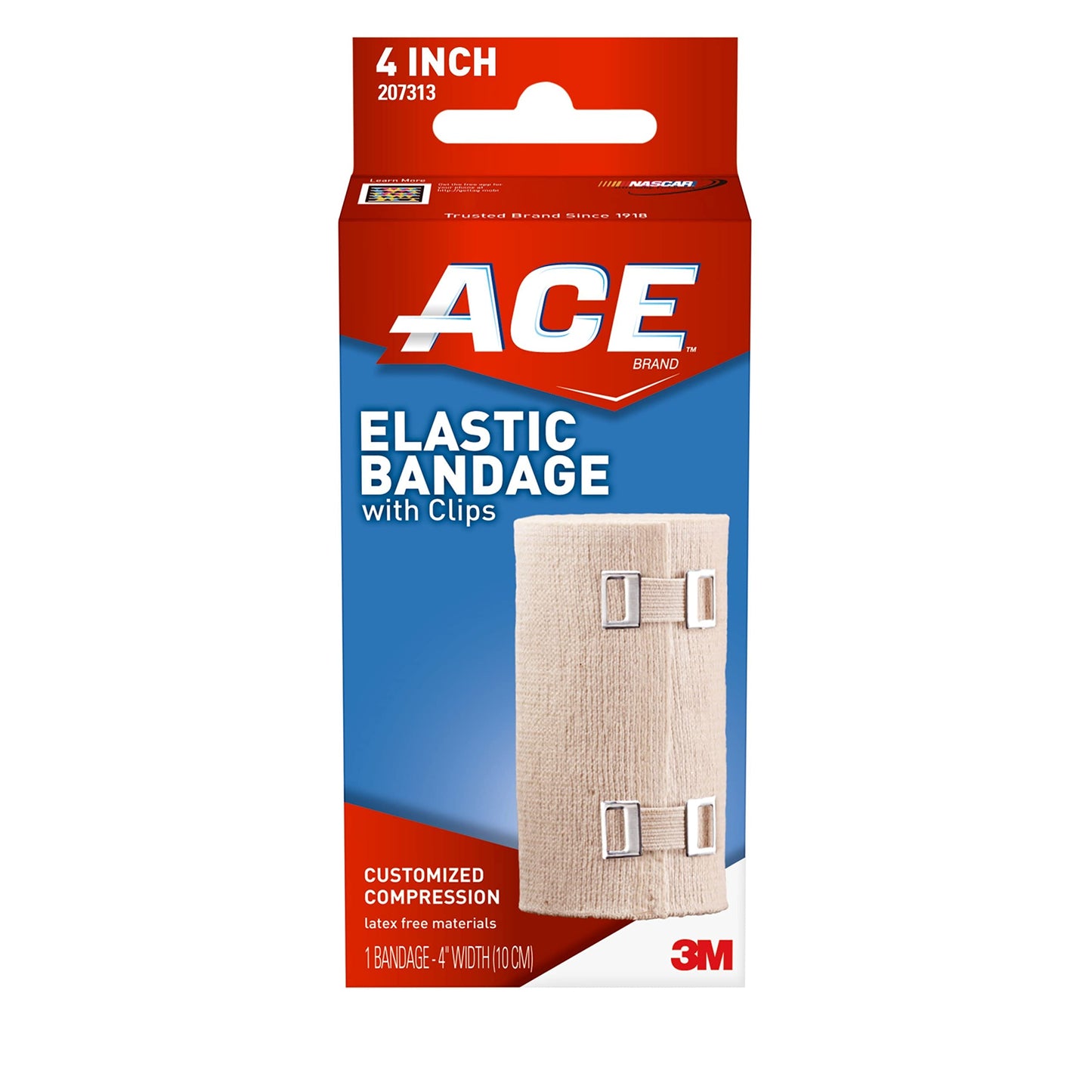 ACE ELASTIC BANDAGE W/CLIP 4 INCH