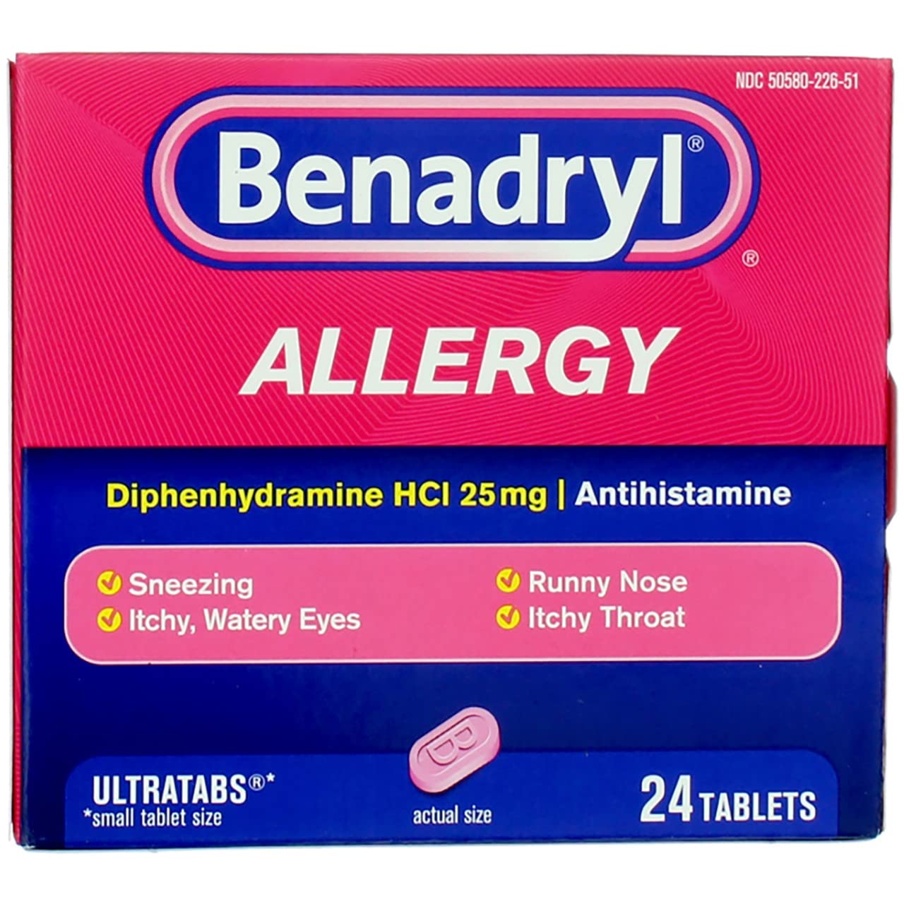 BENADRYL ULTRATAB 24CT