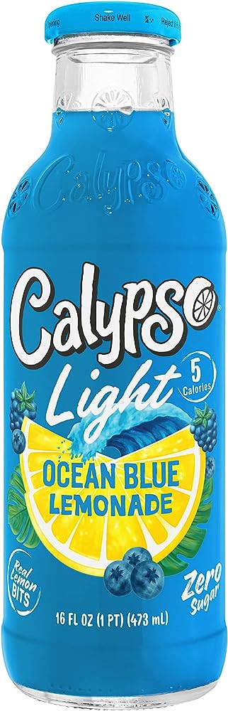 Calypso Light Ocean Blue Lemonade 16 Fl Oz