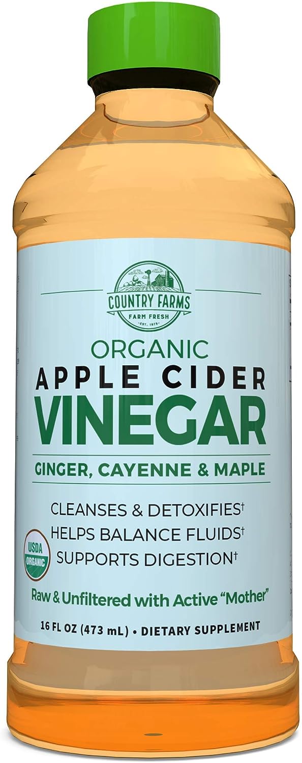 COUNTRY FARMS APPLE CIDER VINEGAR 16OZ