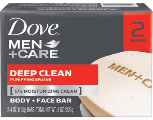 DOVE MEN BAR SOAP DEEP CLEAN 2X4.25OZ