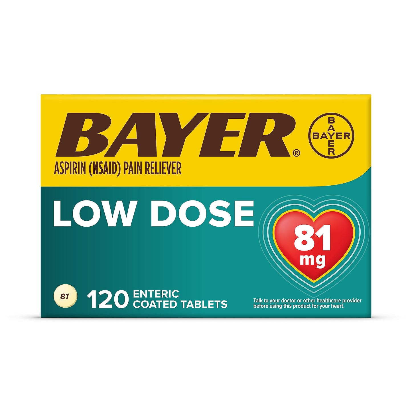 BAYER ASPIRIN LO-DOSE REGIMEN TABLET 120 CT

 