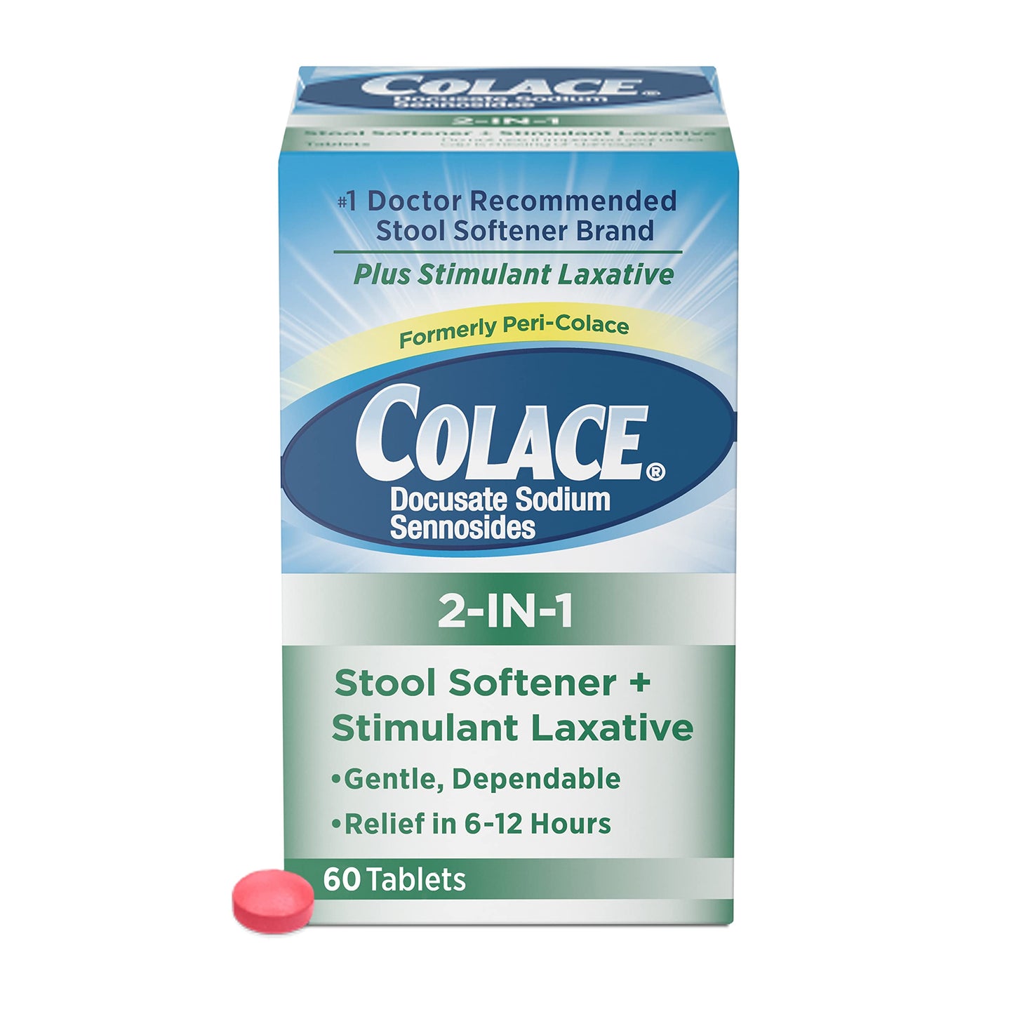 COLACE 2-IN-1 TABLETS 60CT