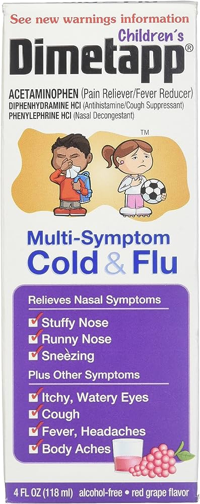 DIMETAPP CHILD M/S COLD FLU LIQ 4OZ