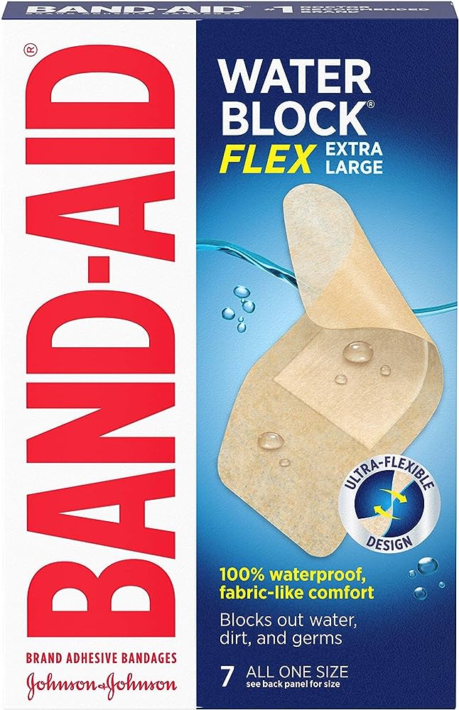 BAND AID WATER BLOCK FLEX XL AOS 7CT