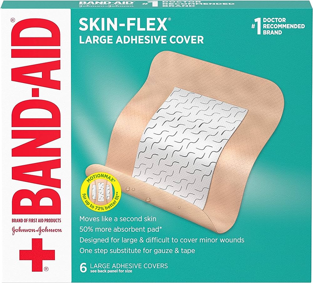 BAND AID SKIN-FLEX COVER LARGE 6 CT