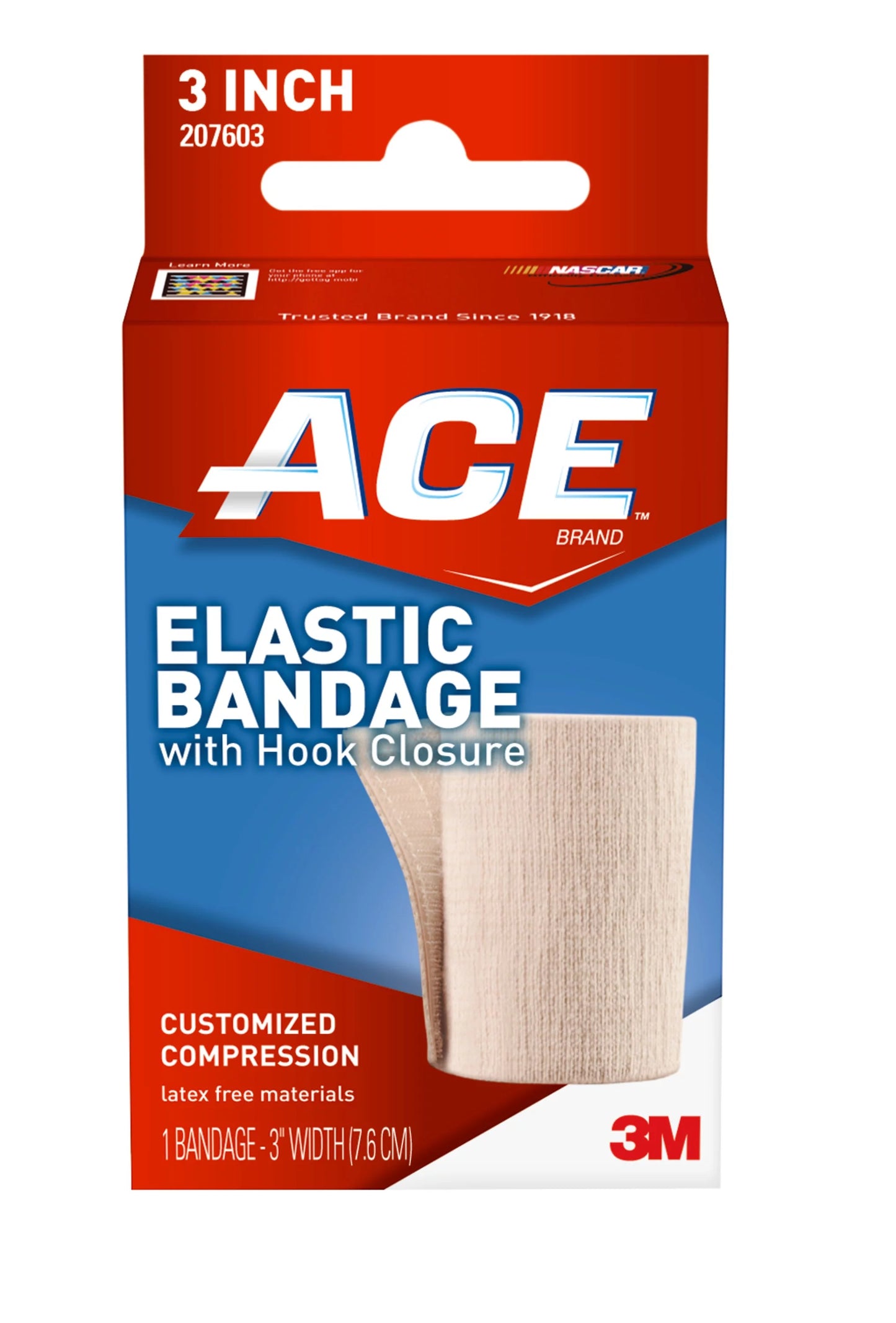 ACE ELASTIC BANDAGE W/VELCRO 3 INCH