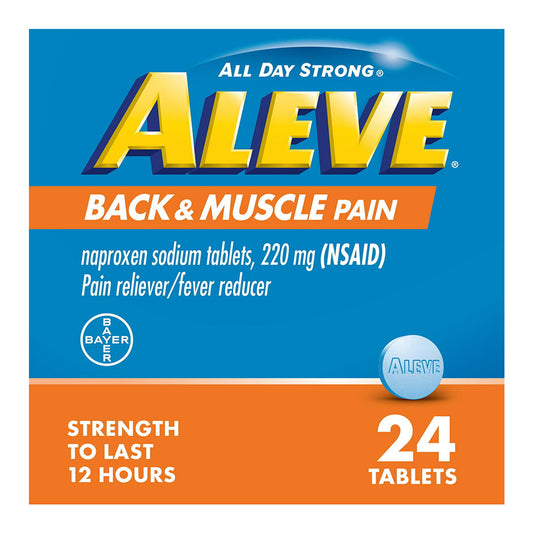 ALEVE BACK AND MUSCLE 220MG TABLET 24CT