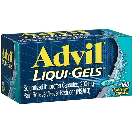 Advil Liqui-Gels Pain Reliever/Fever Reducer Liquid Filled Capsule - 200mg, 160 Ct