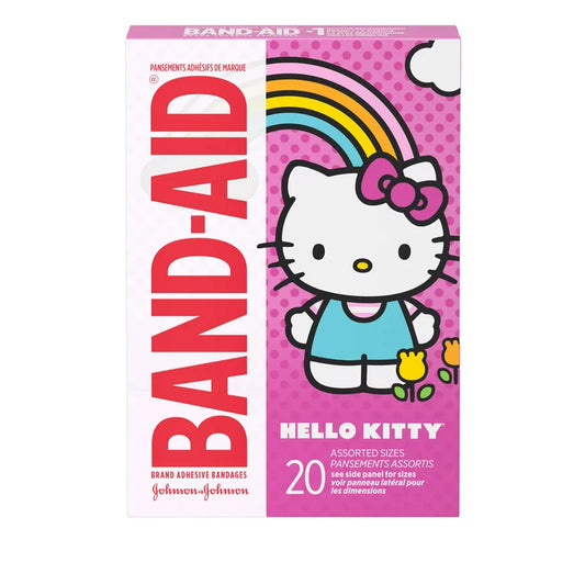 BAND-AID BANDAGES KIDS HELLO KITTY ASSORTED 20CT