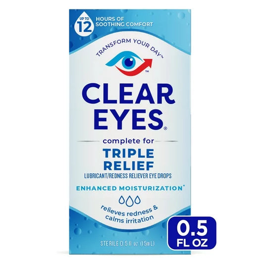 CLEAR EYES TRIPLE ACTION RELIEF 0.5OZ