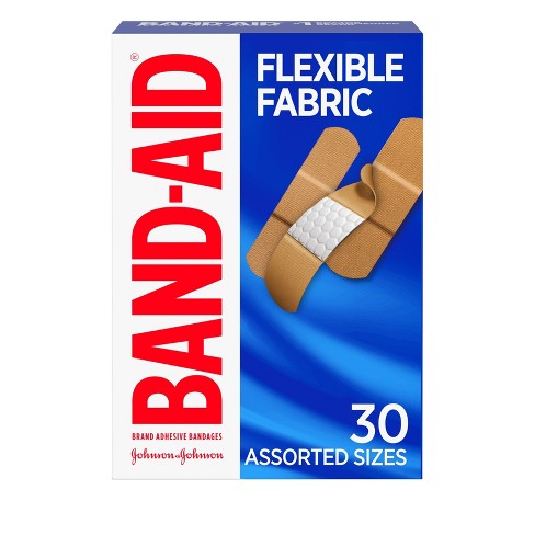 BAND-AID BANDAGES FLEXIBLE FABRIC 1SIZE 30CT

 