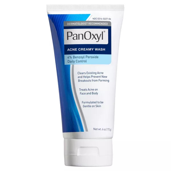 PANOXYL ACNE CREAMY WASH 4% 6OZ