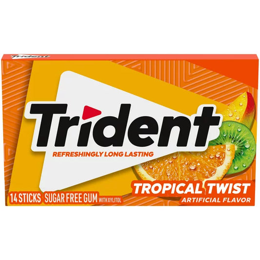 Trident Tropical Twist Sugar Free Gum