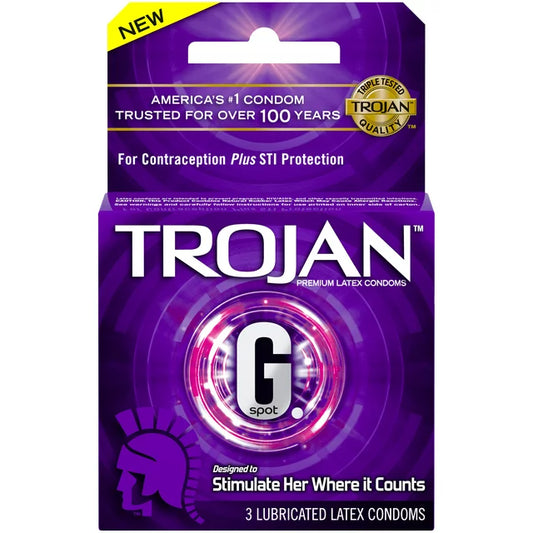 TROJAN G SPOT CONDOM 3CT