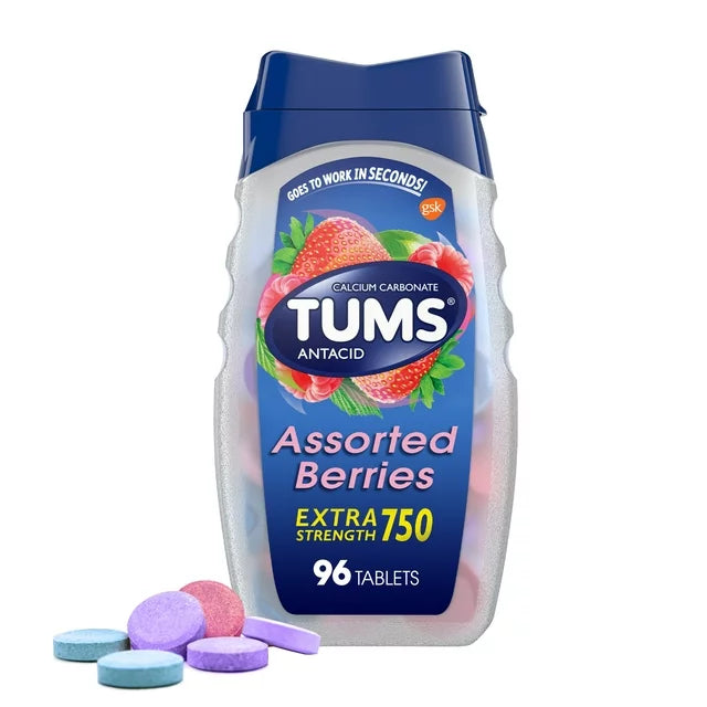 TUMS EXTRA TABLET BERRY 96CT