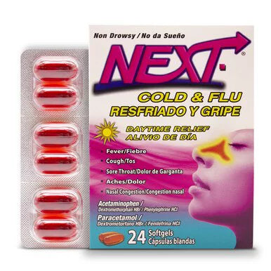 Next. Cold & Flu Daytime Relief 24 Softgels